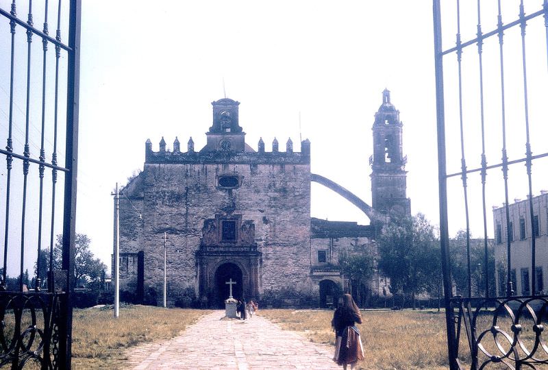Cathedral at Xochimilco, Mexico City. December 1958