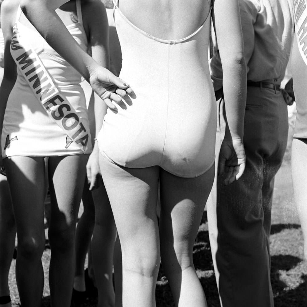 Miss America contestants in Atlantic City, September 1945.