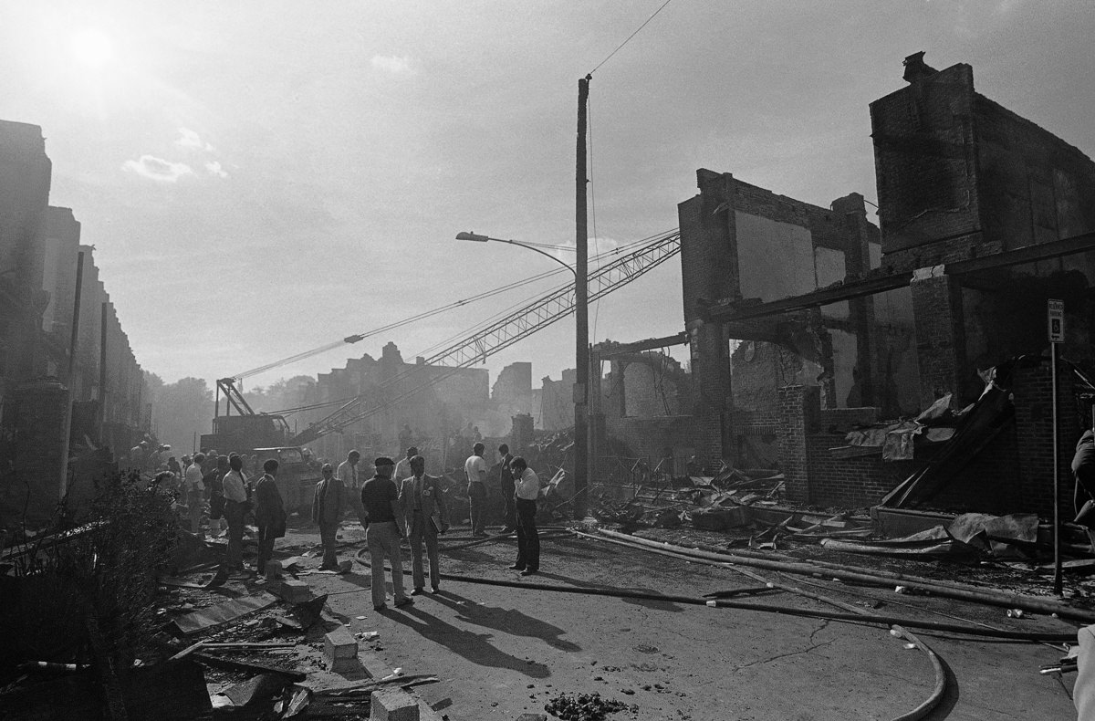 Ambulances carrying wounded. May 15, 1985