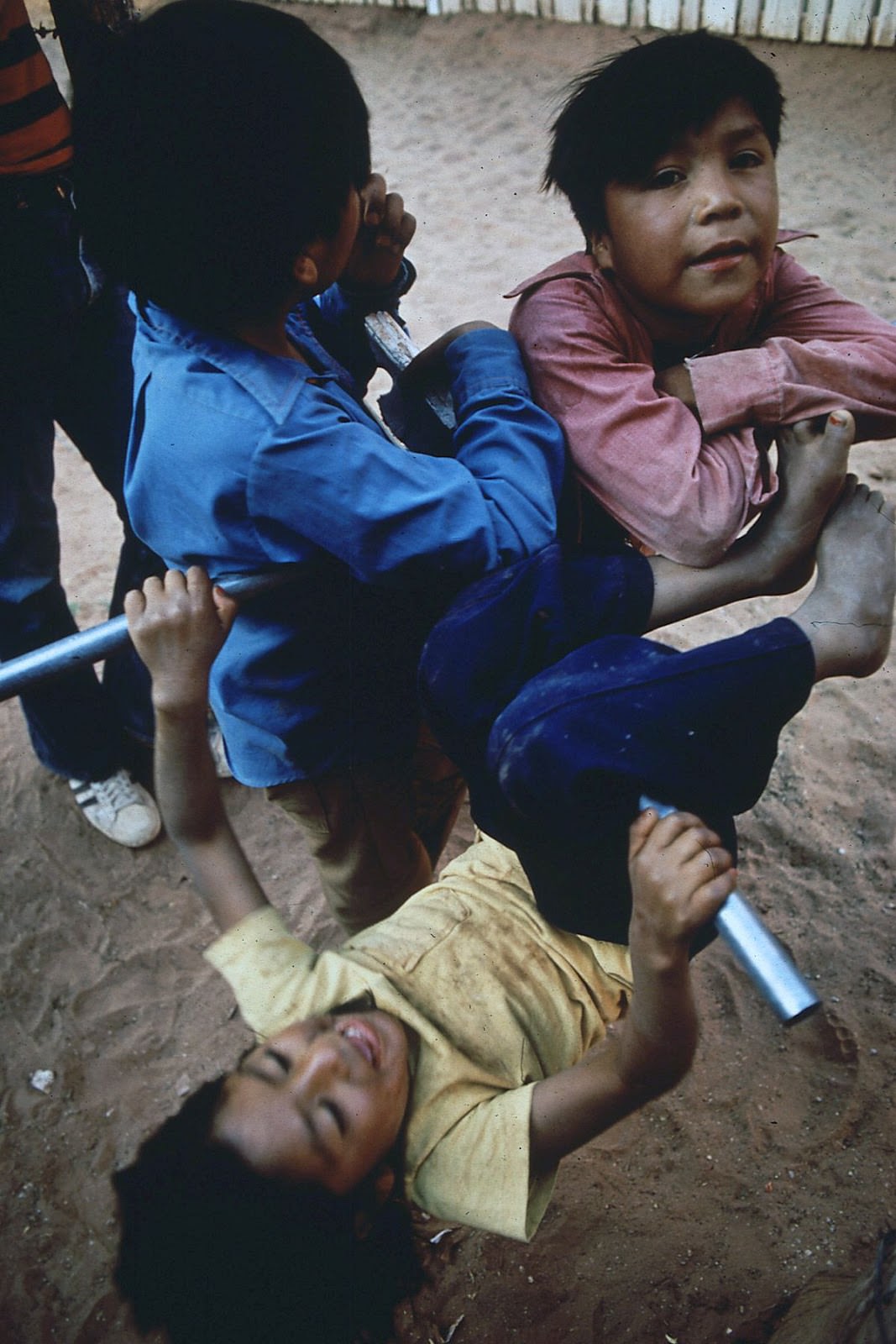 Children play on the Navajo Reservation in Arizona.