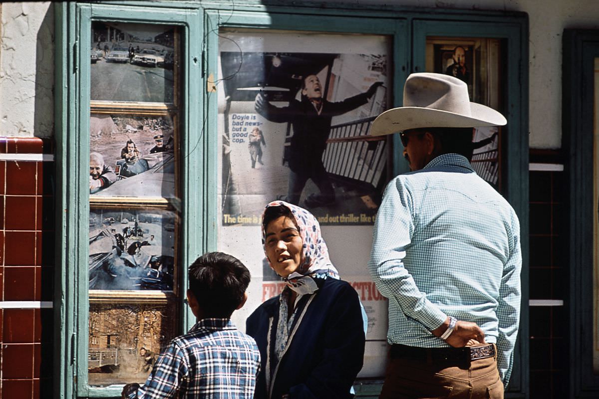 Navajo people in the town of Window Rock, Arizona.