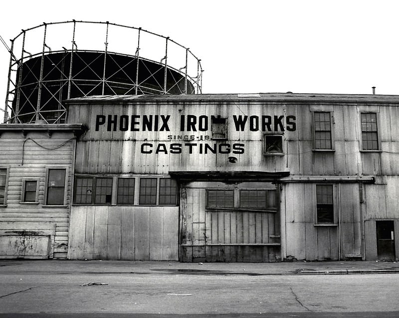 Phoenix Iron Works, near the Port of Oakland, 1976.