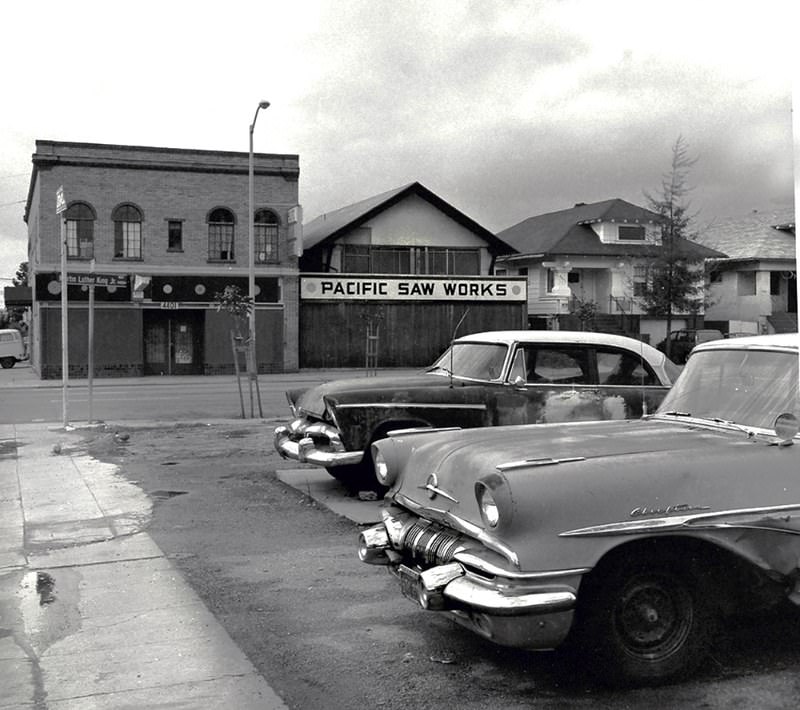 45th and Martin Luther King streets, Oakland, 1987.