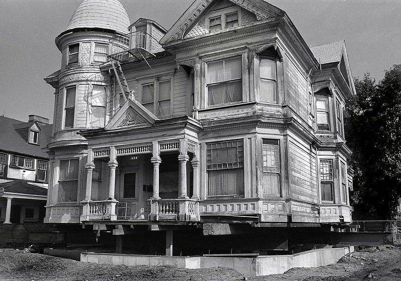 The Remillard House, located in Preservation Park,Queen Anne victorian near 12th Street and Martin Luther King, Oakland, 1980s.