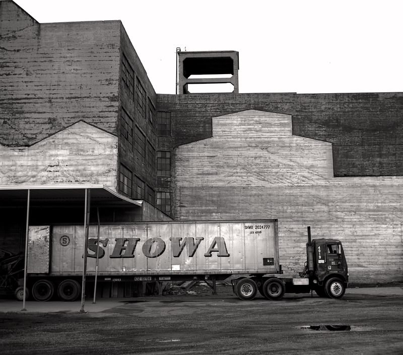 Storage building near the Port of Oakland, 1985.