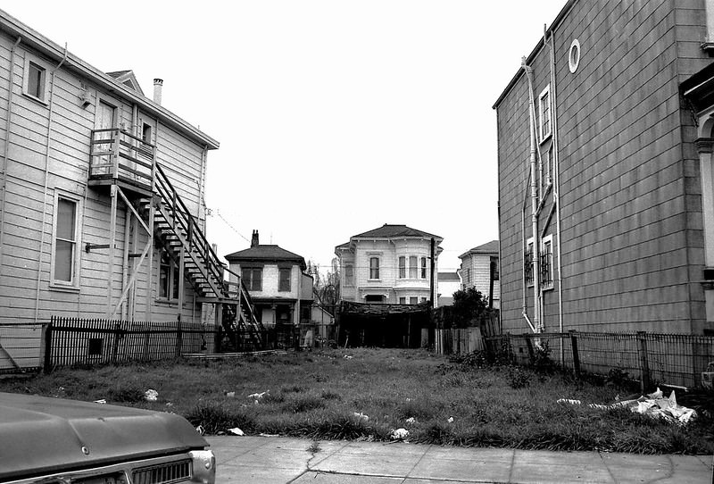 Vacant lot in West Oakland, 1984.
