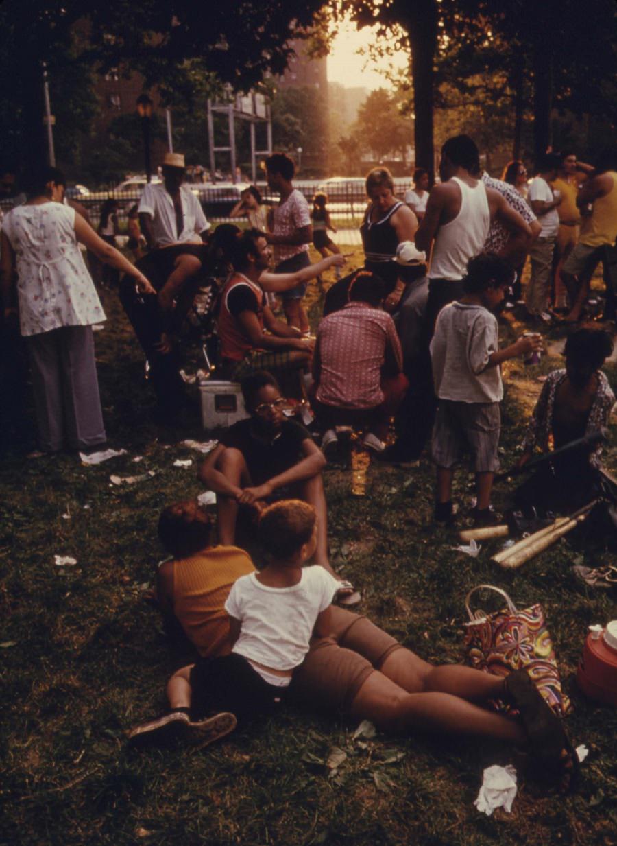 East River Park in Manhattan, July 1974.