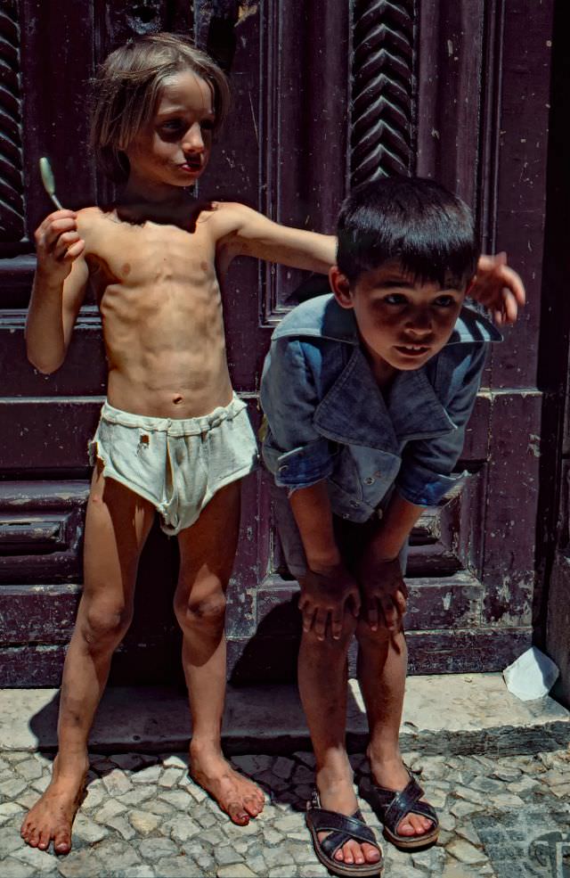 The neighbourhood of the poor, Alfama, Lisbon, 1971