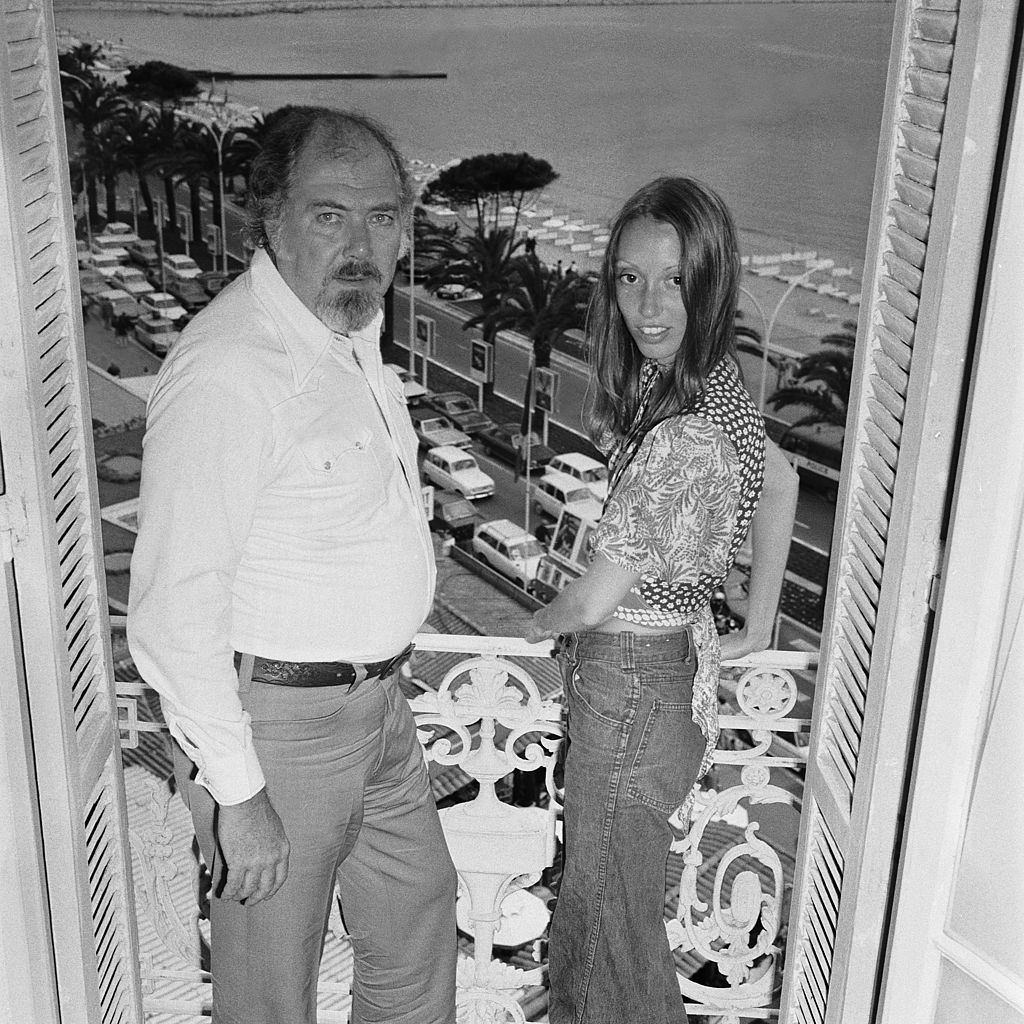 Shelley Duvall with director Robert Altman at Cannes Film Festival, 1974.