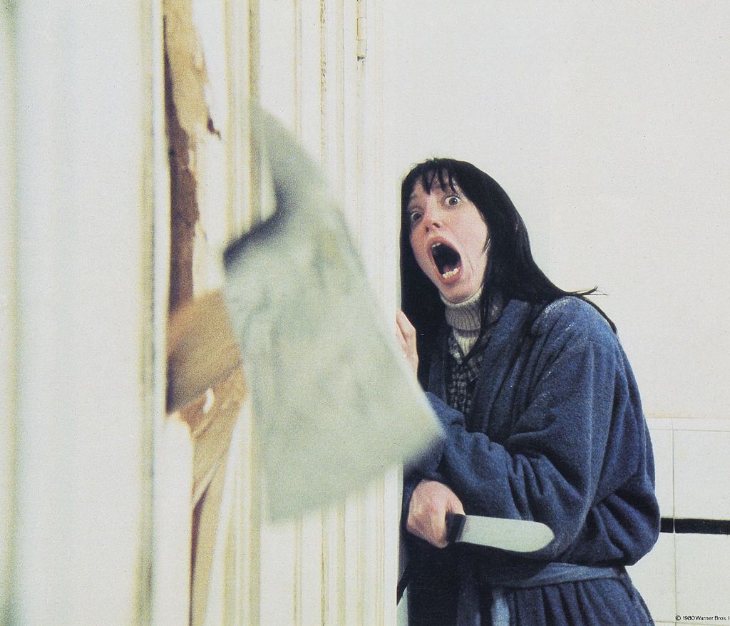 Shelley Duvall in scene from the move 'The Shining', 1980