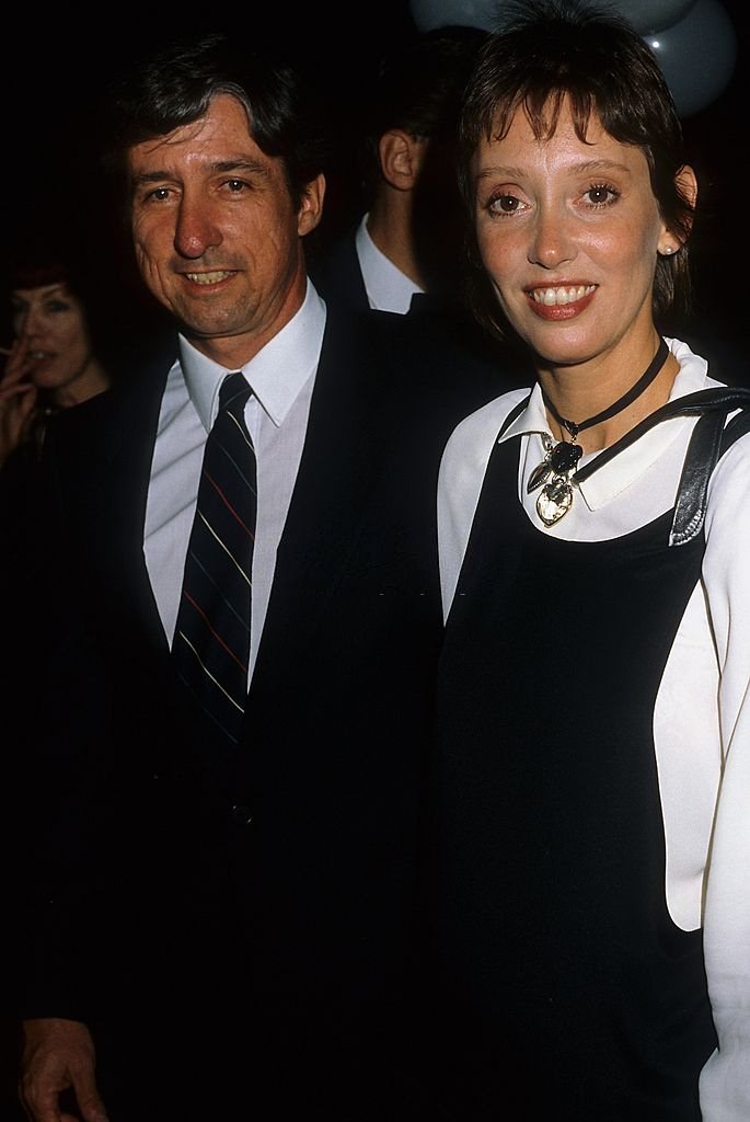 Shelley Duvall with activist Tom Hayden, 1985.