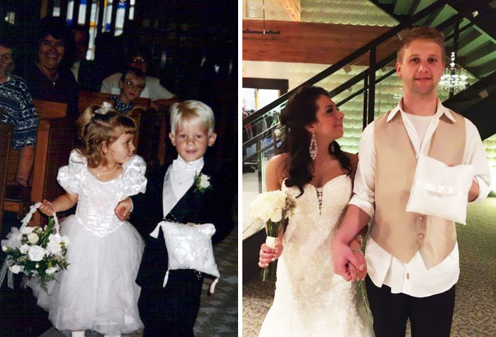 Flower girl and ring bearer (in 1995) get married 20 years later