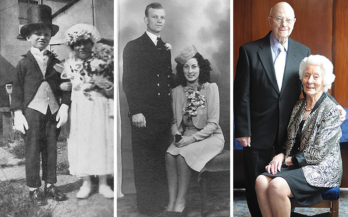 From carnival bride and groom in the gillingham carnival in 1926, to 70 years of marriage