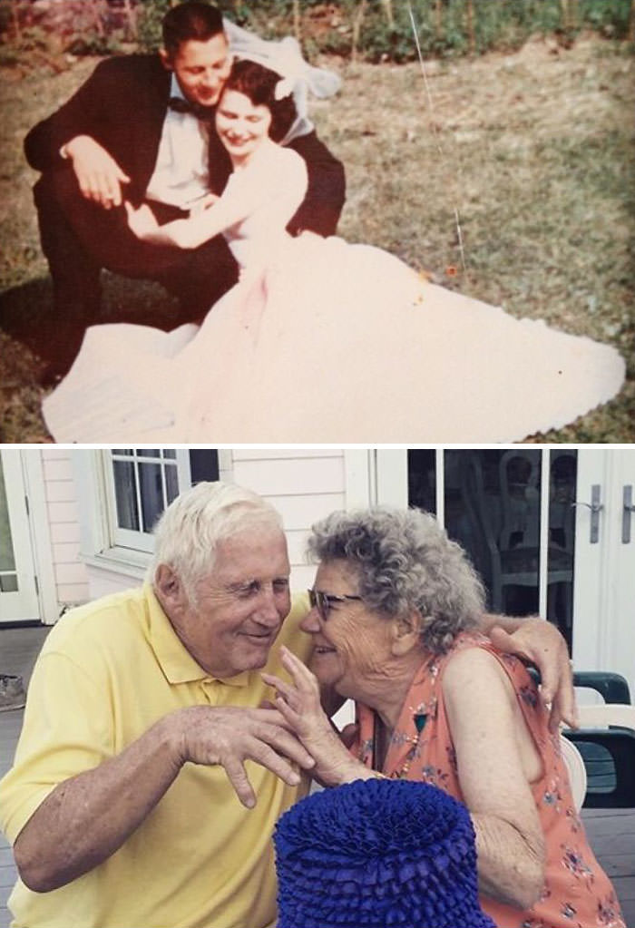 This couple recreate their wedding day after 60 years
