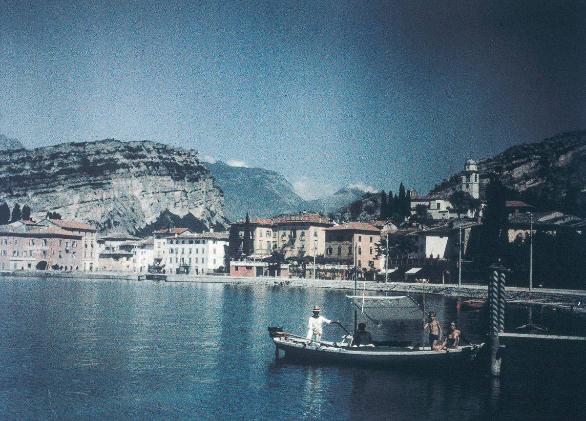 The Paneth family on a boat in Lake Garda, Italy.1930