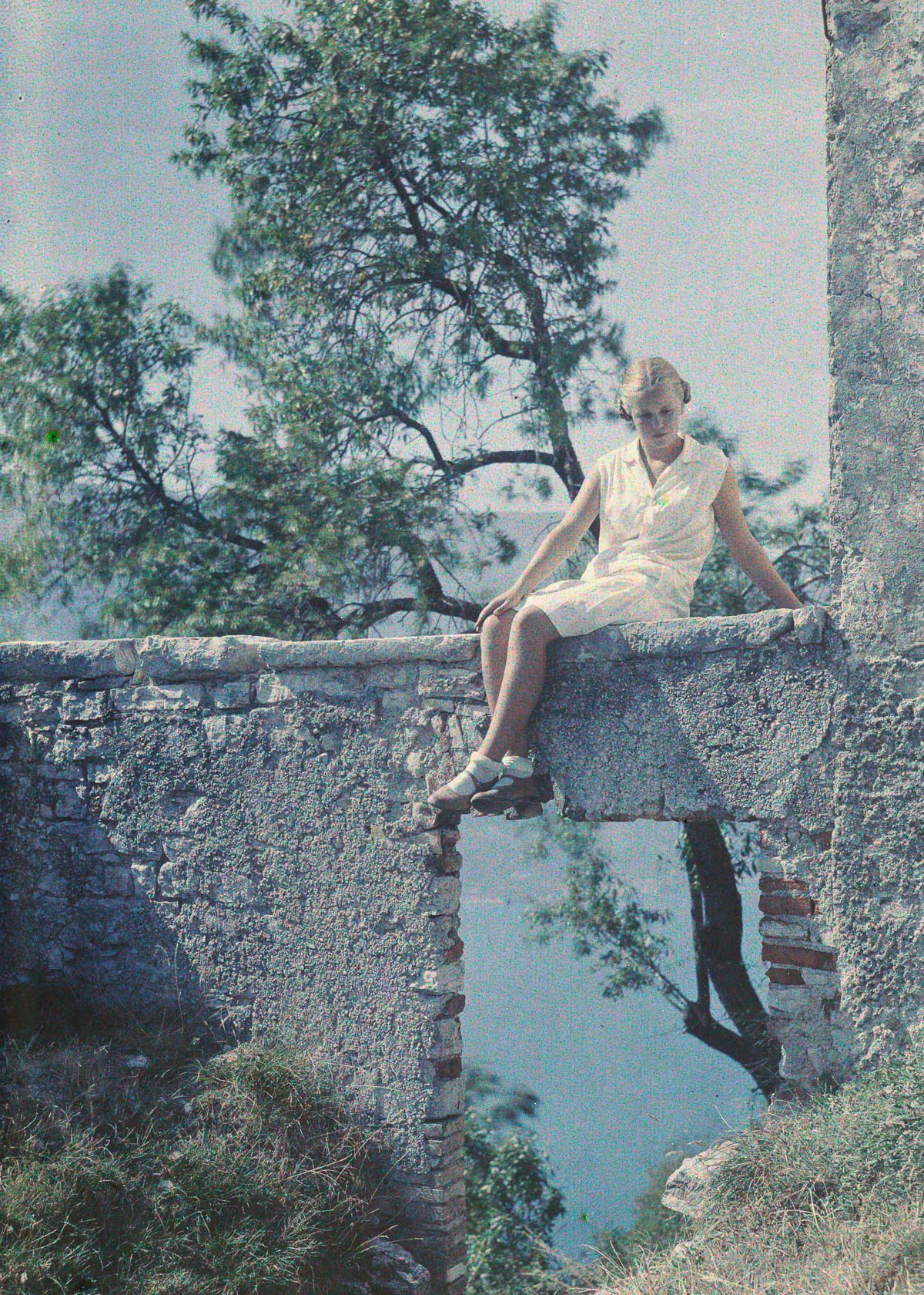Eva Paneth at Lake Garda, Italy.c. 1930