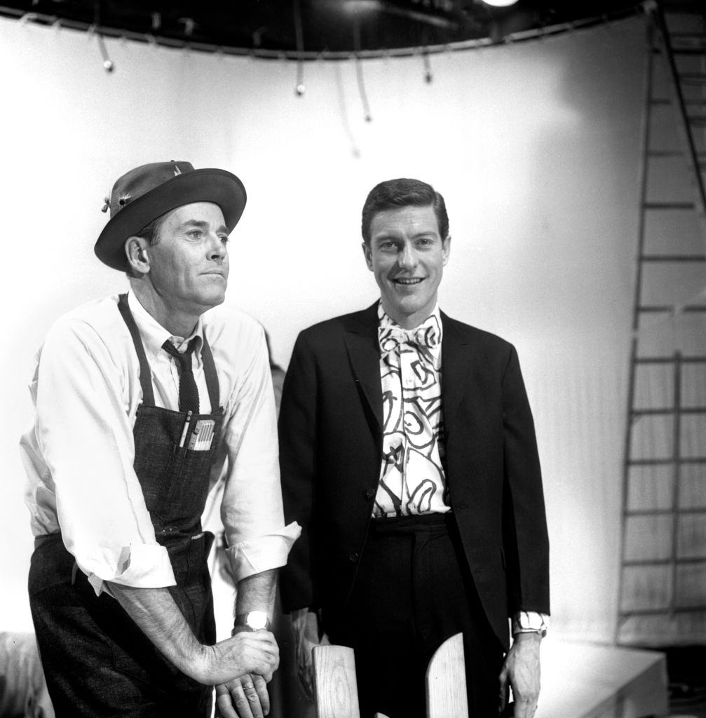 Dick Van Dyke with Henry Fonda in the show 'The Fabulous Fifties', 1960.