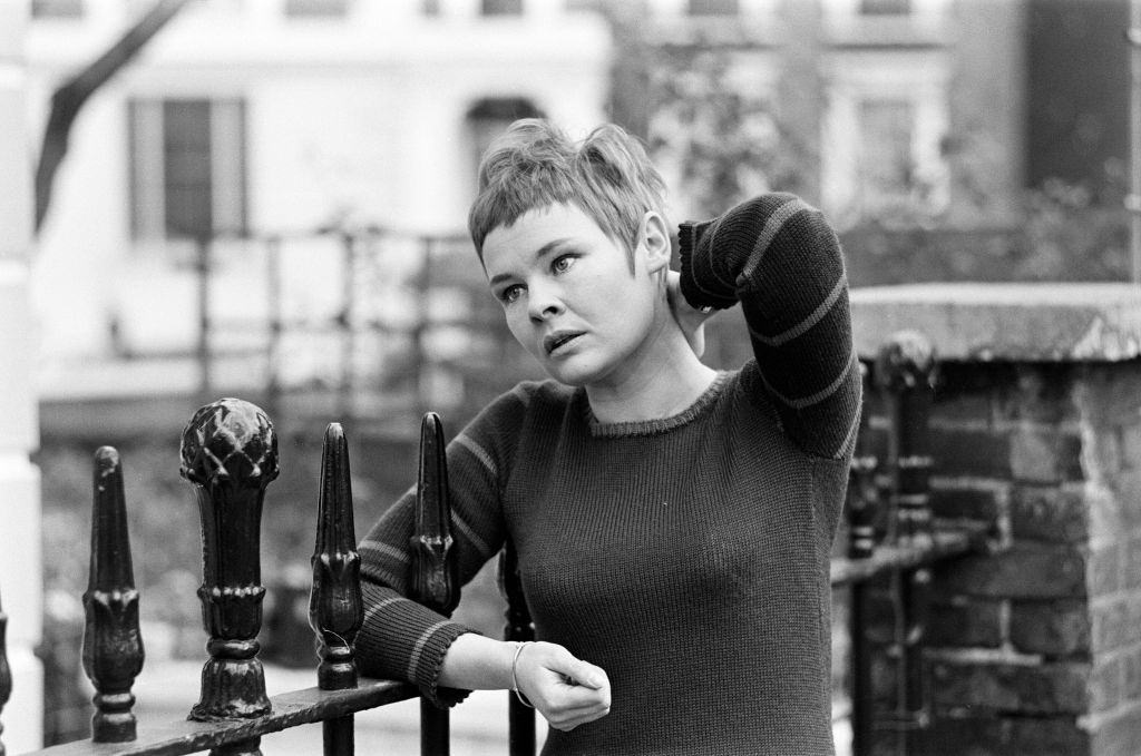 Judi Dench at her home in UK, 17th November 1967.