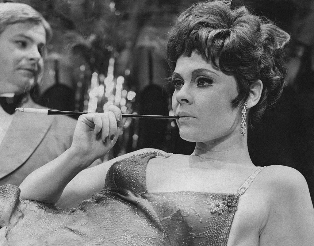 Judi Dench as Sally Bowles in a photocall for Harold Prince's production of 'Cabaret' at the Palace Theatre, London, 27th February 1968.