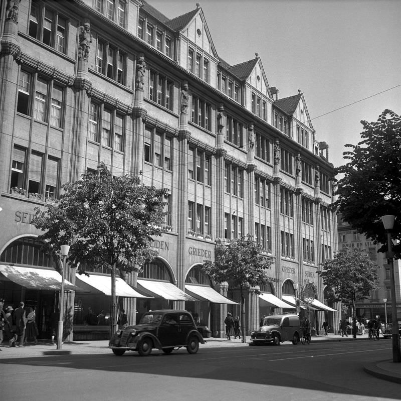 Grieder on the Bahnhofstrasse, Zürich, 1952