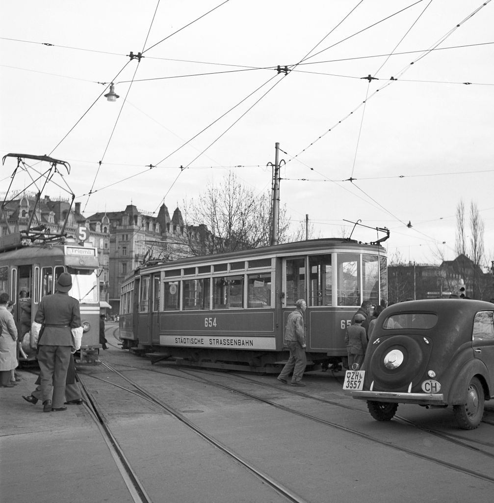 Tramway Accident in Zurich 1950