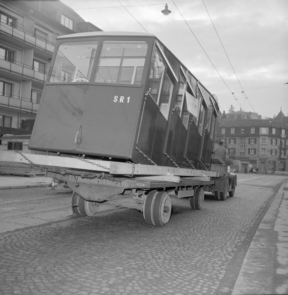 Funicular Rigiviertel, Zurich, 1951.