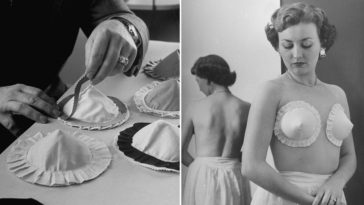 The Adhesive Bra: Strapless Cups For Each Breast Stuck On With Glue, Introduced in 1948