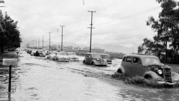 Los Angeles heavy rain and flooding 1952