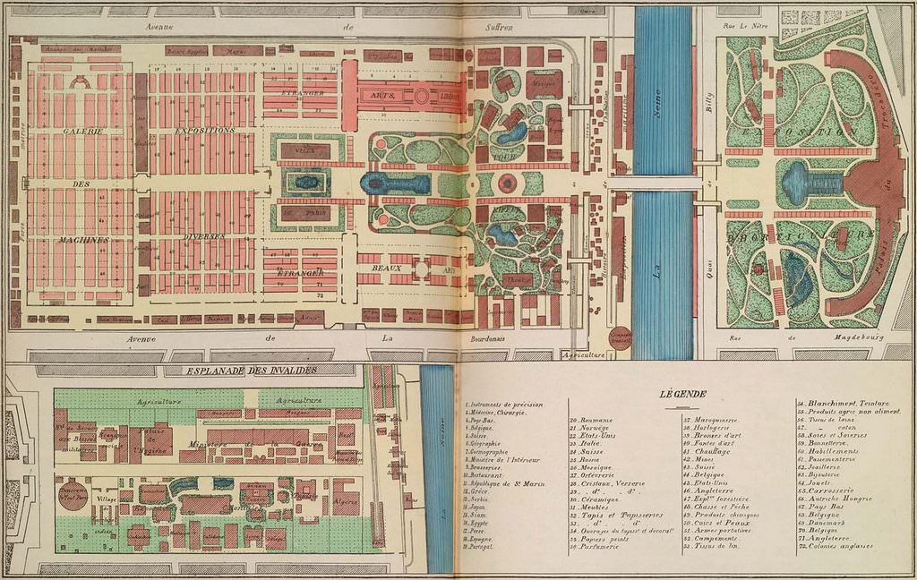 Map of the 1889 World Fair.