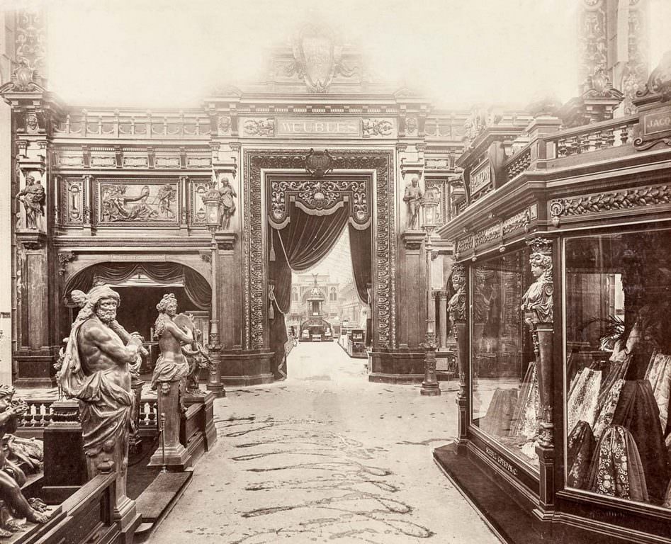The entrance to the furniture exhibition.