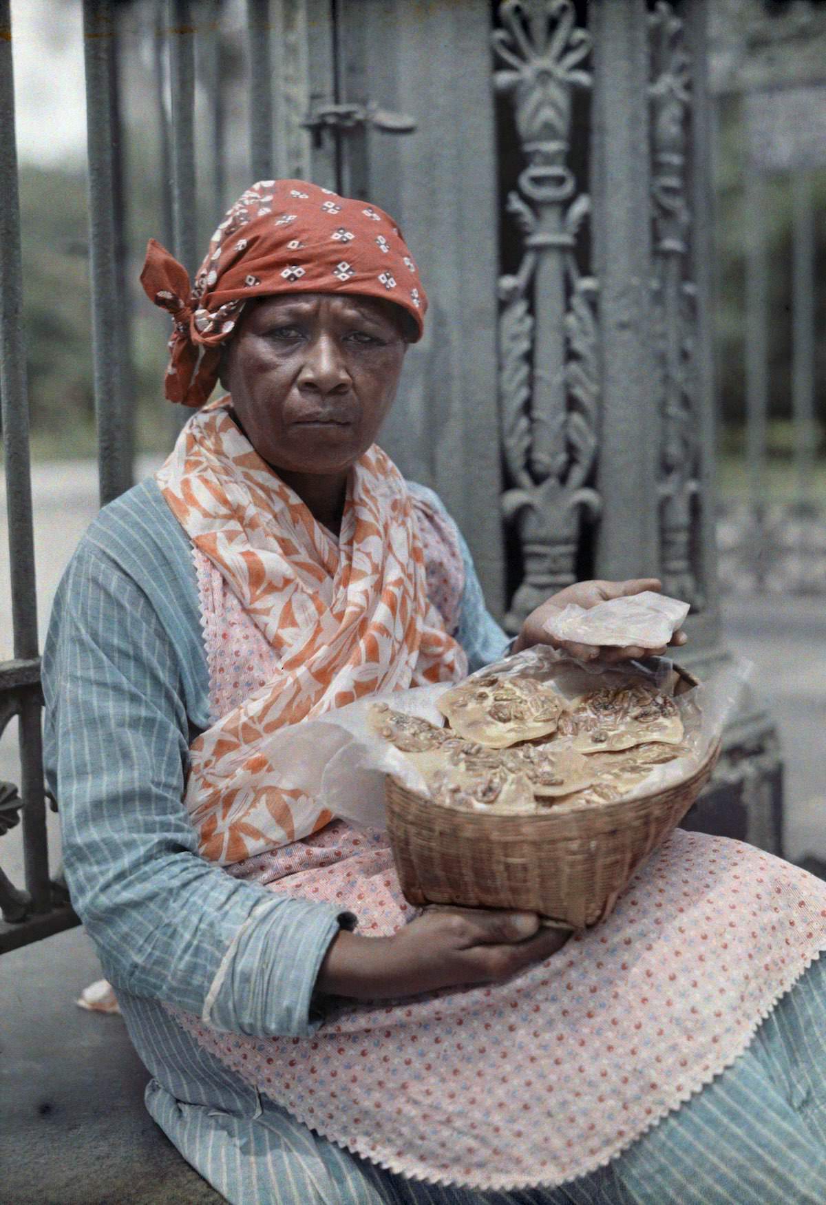 Praline saleswoman in the French Quarter.