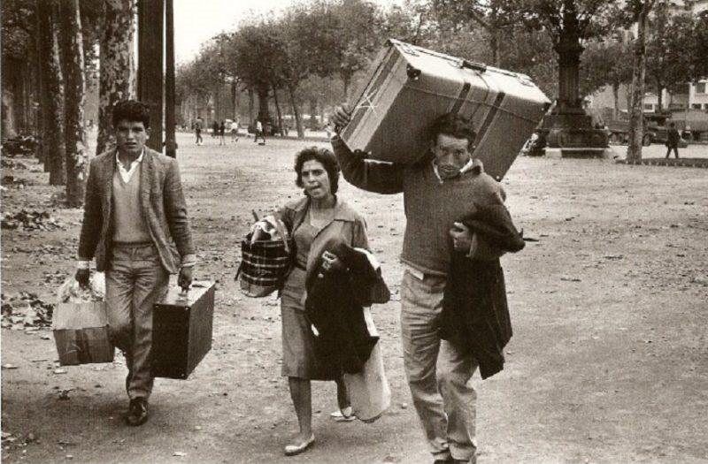 Immigrants near the French station 1962