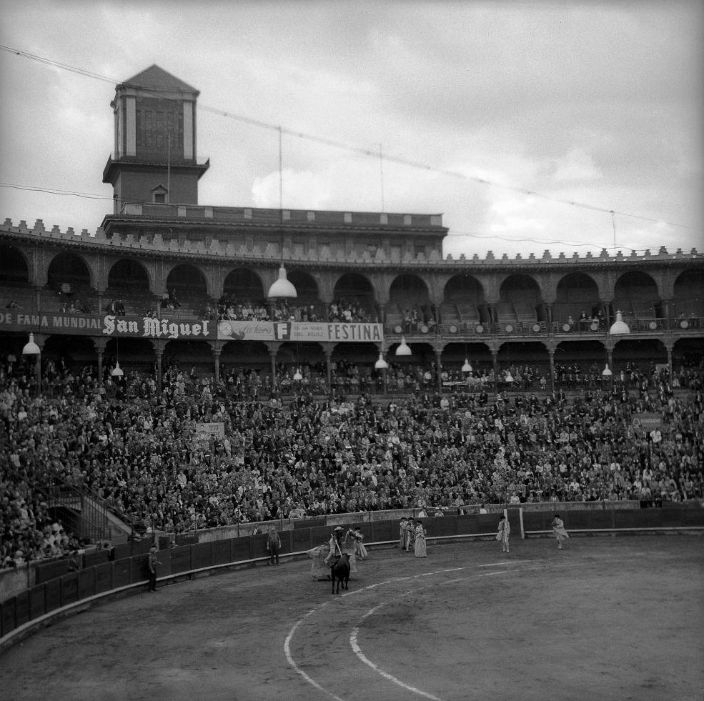 Bullfight in the Barcelona arena in 1961