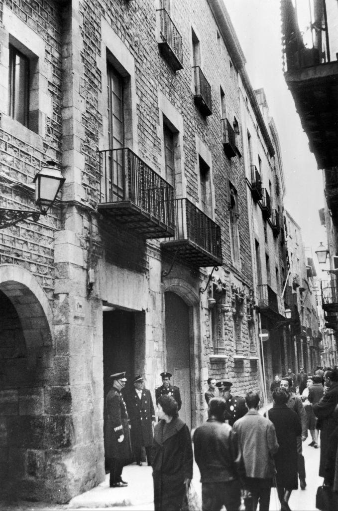 View of the entrance to The Picasso Museum in Barcelona. March 12, 1963