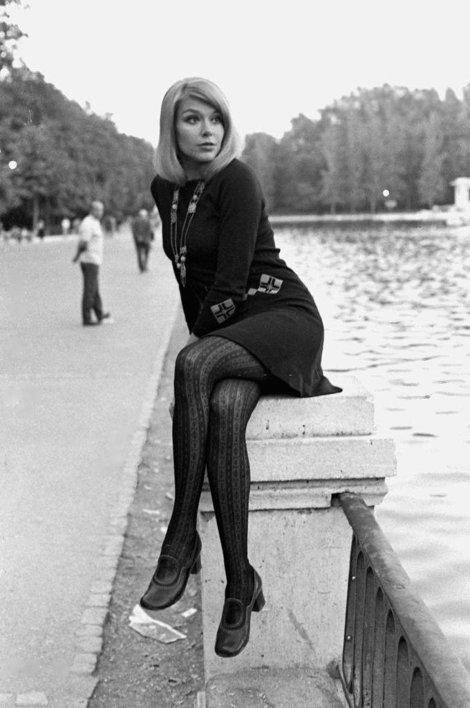 Spanish actress and model Teresa Gimpera in Barcelona, 1970
