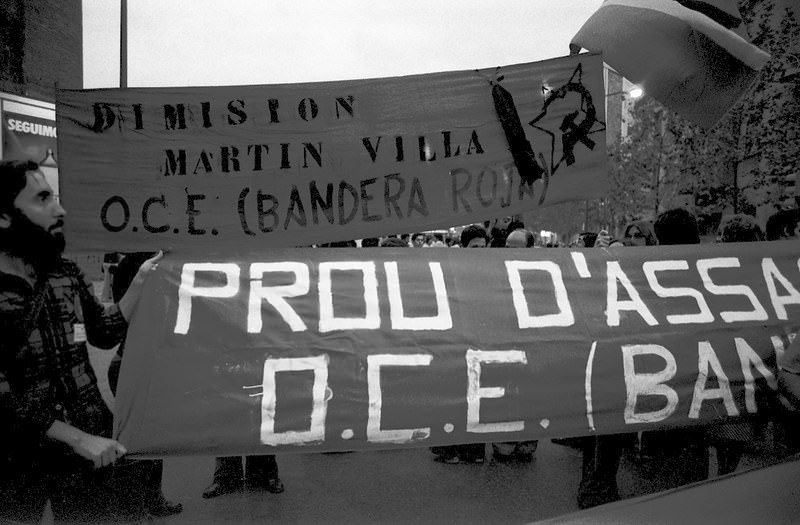 Funeral for the murder of G. Freiche. Church of the Conception. Barcelona 1977