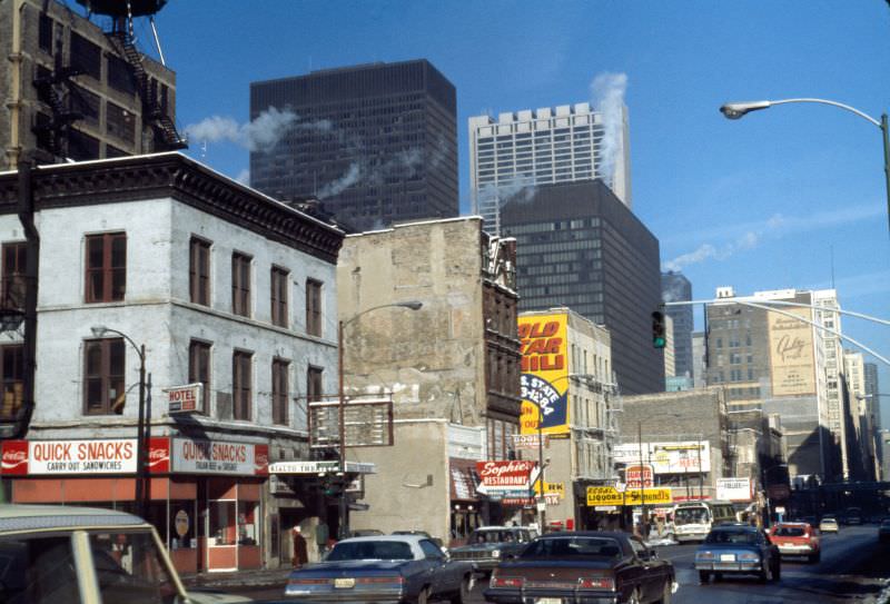 South State Street at West Harrison Street, 1978