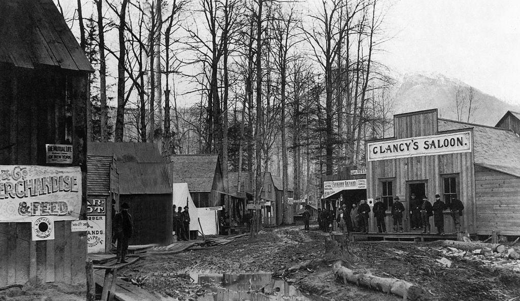 Clancy's Saloon, Alaska, 1897.