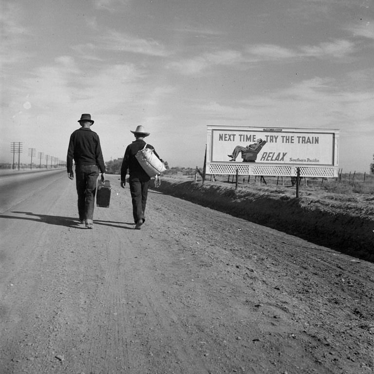 Toward Los Angeles, California, 1937.
