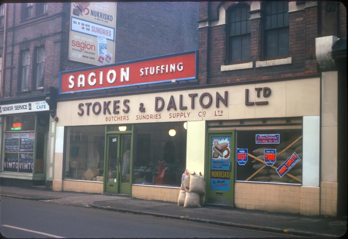 Sherlock Street nearr Jamaica Row (near meat market) Stokes and Dalton Ltd, Butchers and Sundries Supply Company – November 1968