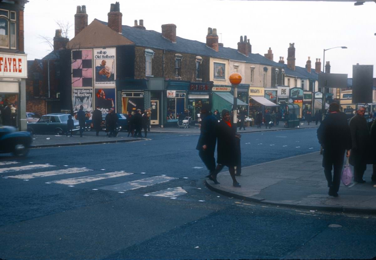 Soho Road near Boulton Road, Handsworth – March 9 1968