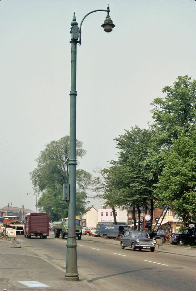 Lamp situated on Birmingham Coventry Rd. (A45) by the Wheatsheaf Junction