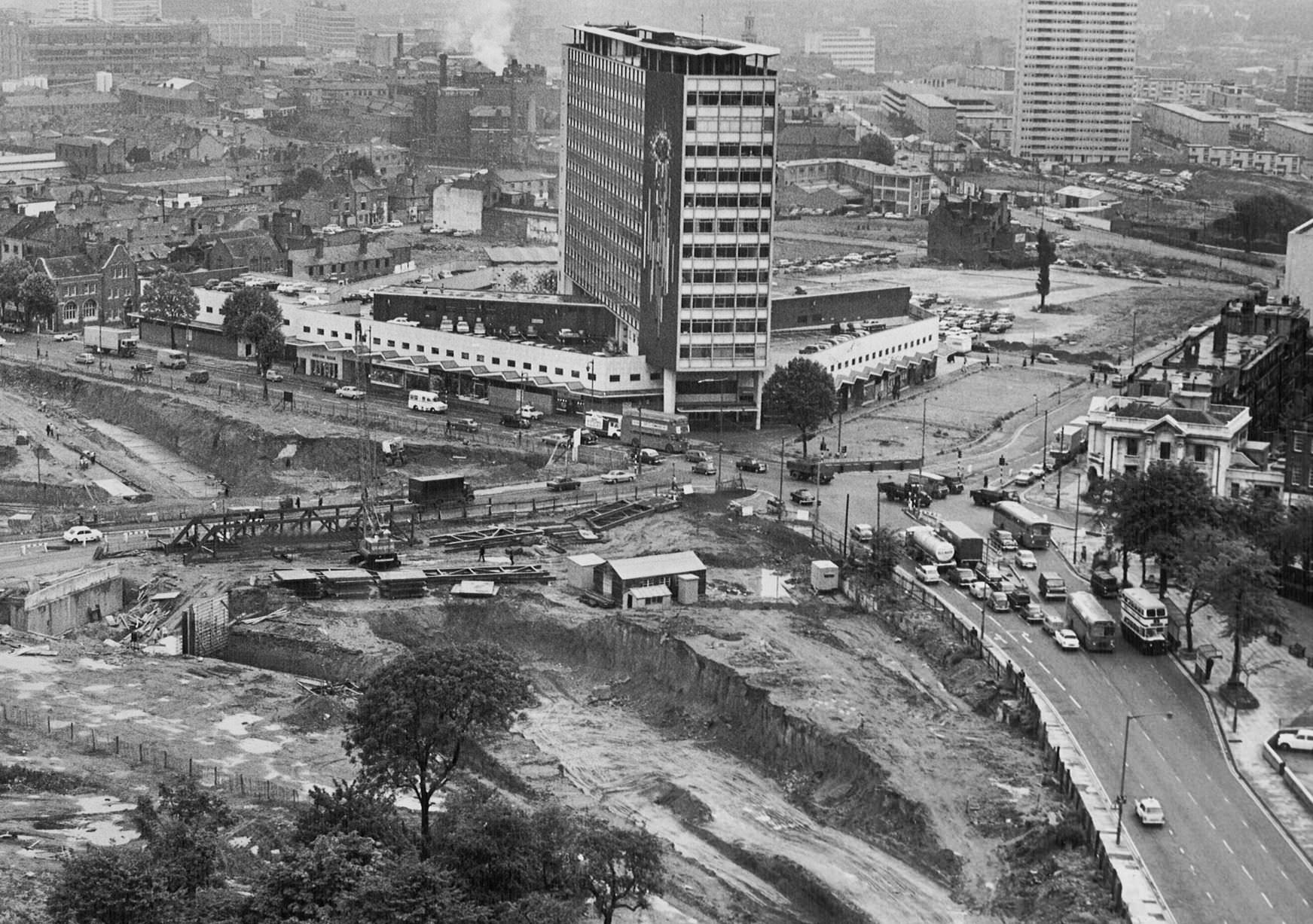 Auchinleck House at Five Ways, Birmingham, September 1968.