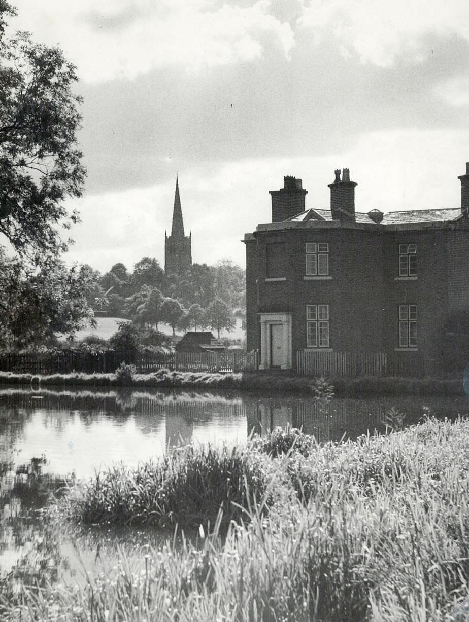 Parish church in Kings Norton, in 1960.