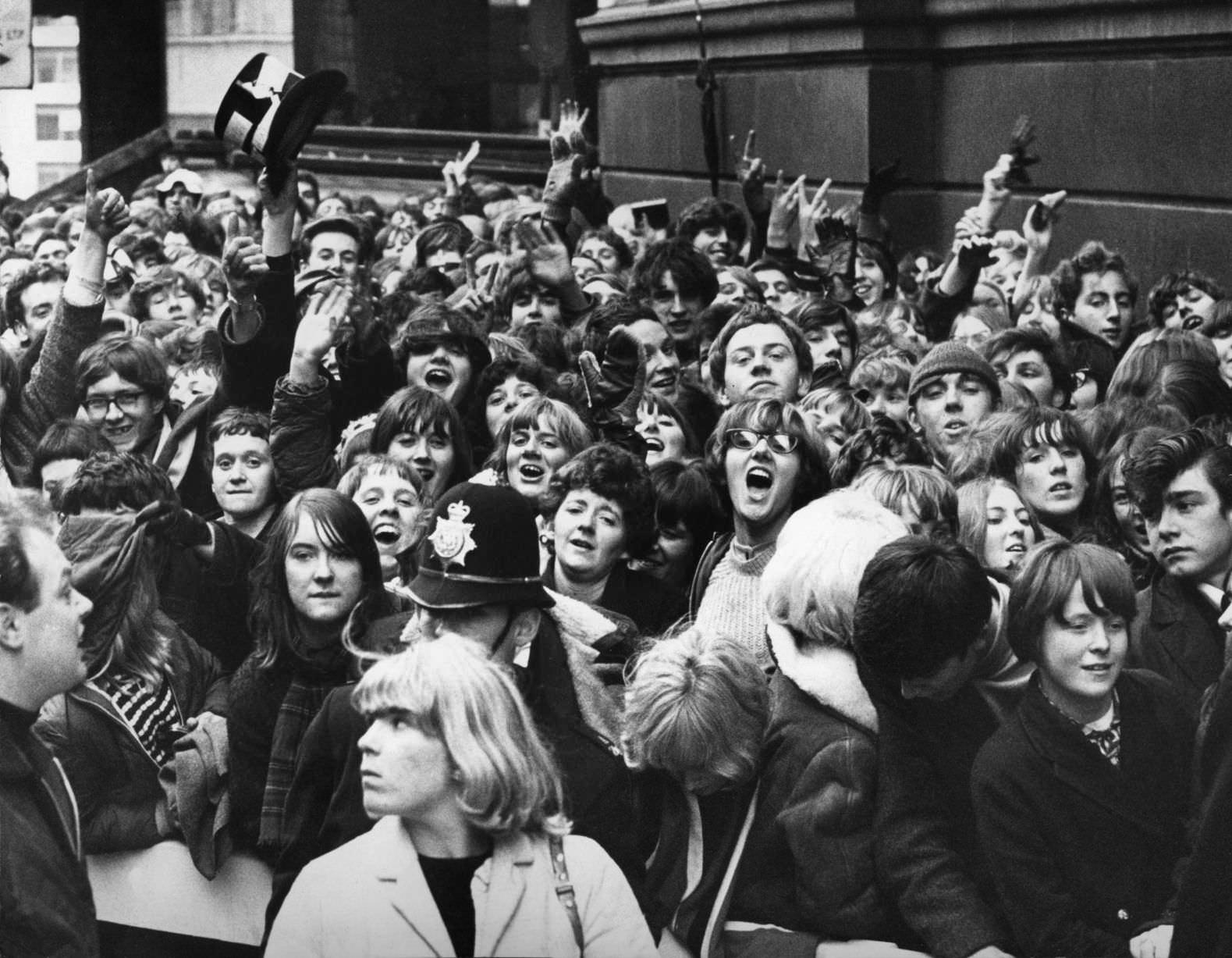 Beatles fans queued through the night to get their hands on tickets for the December 9 gig. November 1, 1965