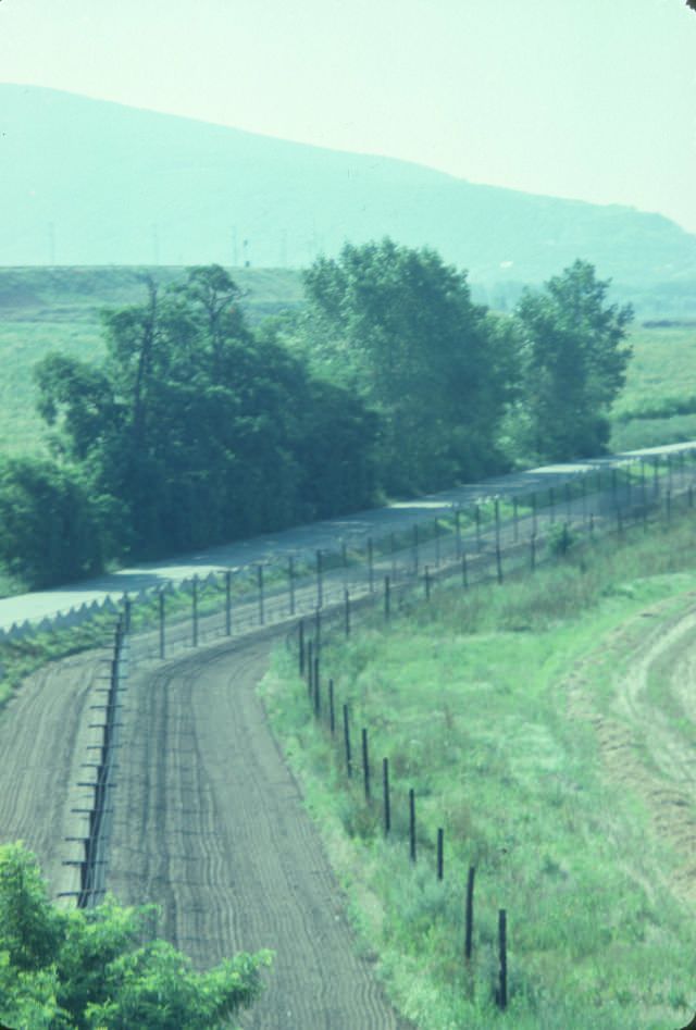 Border between Austria and Czechoslovakia near Bratislava, 1979