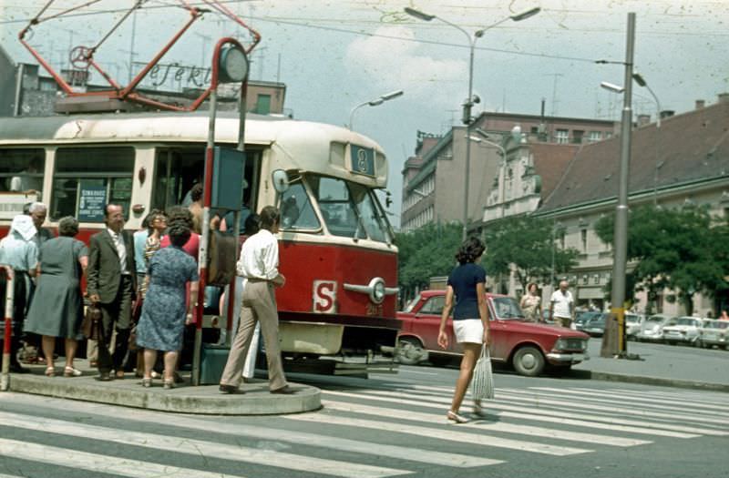 Bratislava street scenes, 1972
