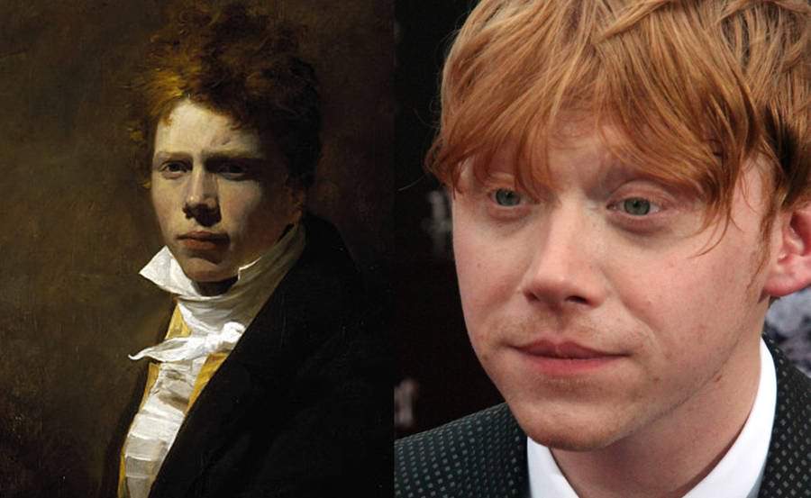 British painter David Wilke in 1805 and Rupert Grint.