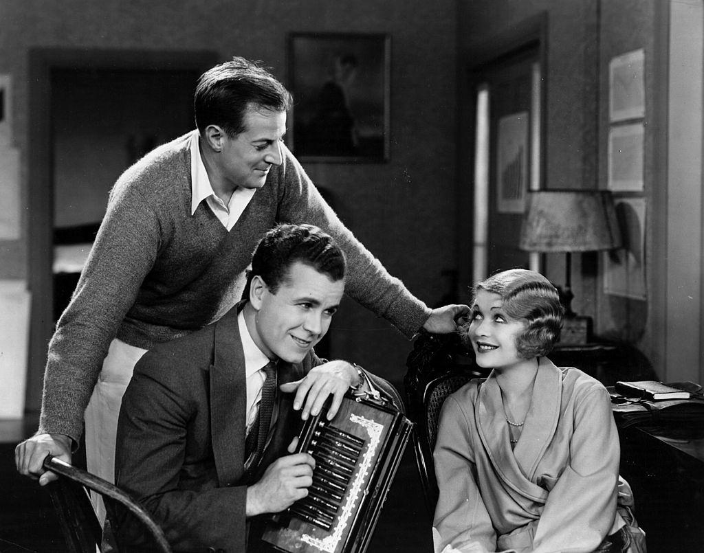 Constance Bennett with Regis Toomey and Edward H Griffith, 1930.