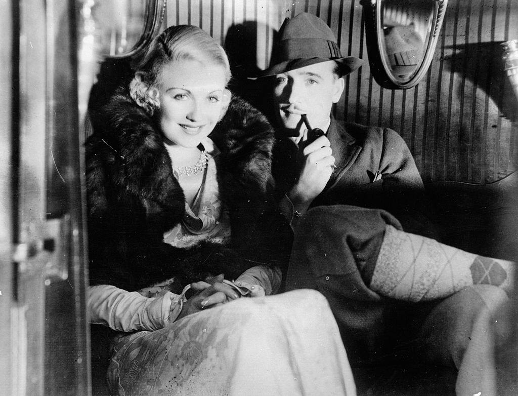 Constance Bennett with her husband Marquise de la Falaise, 1930.